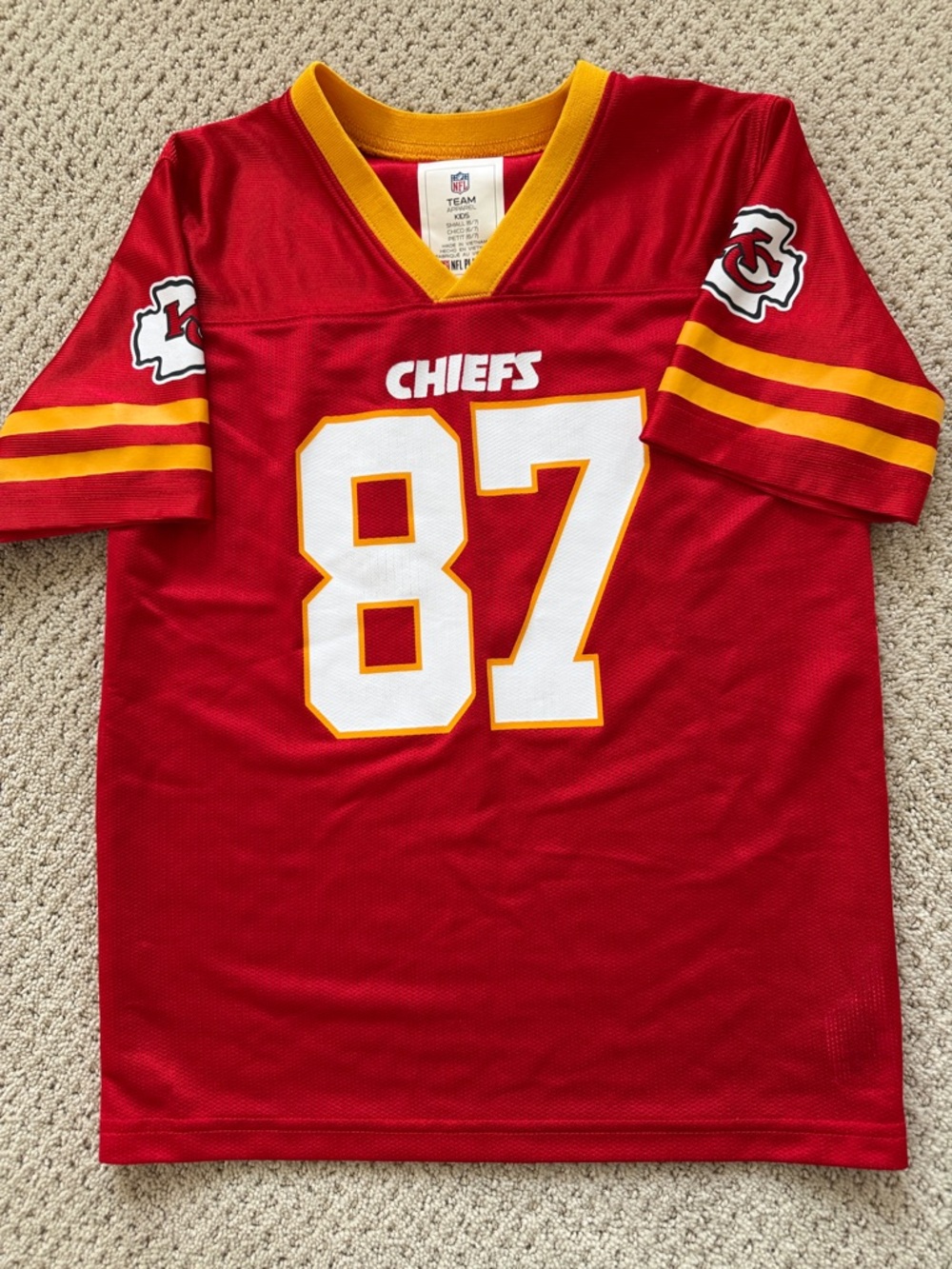 Kansas City Chiefs #87 Red Football Jersey